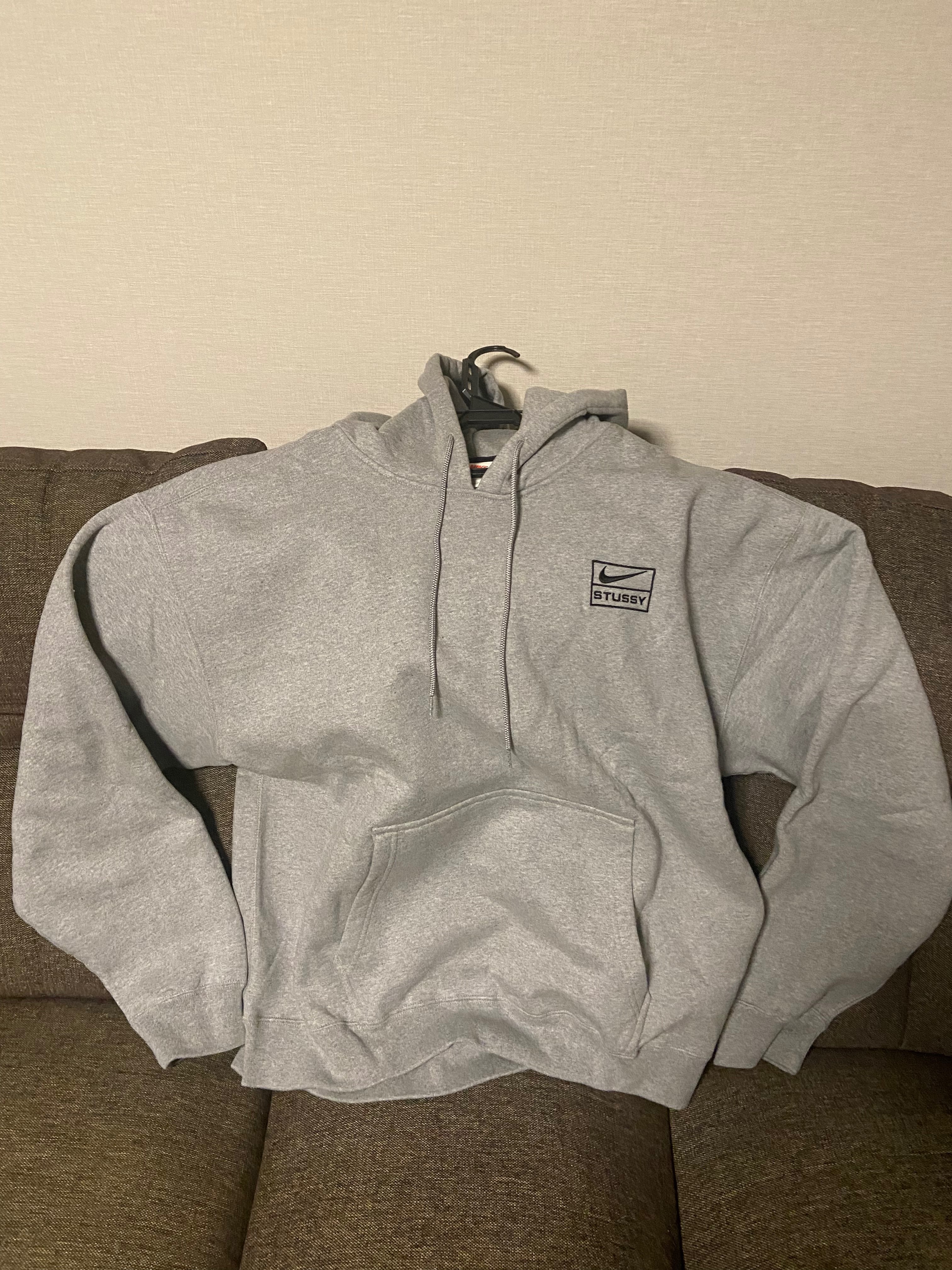 Stussy × Nike NRG Washed Hoodie (US Size) "Grey" DJ9488-063