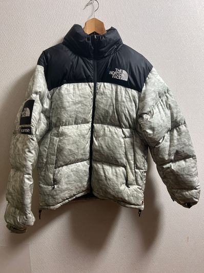Supreme x The North Face Nuptse Jacket "White Paper Print"