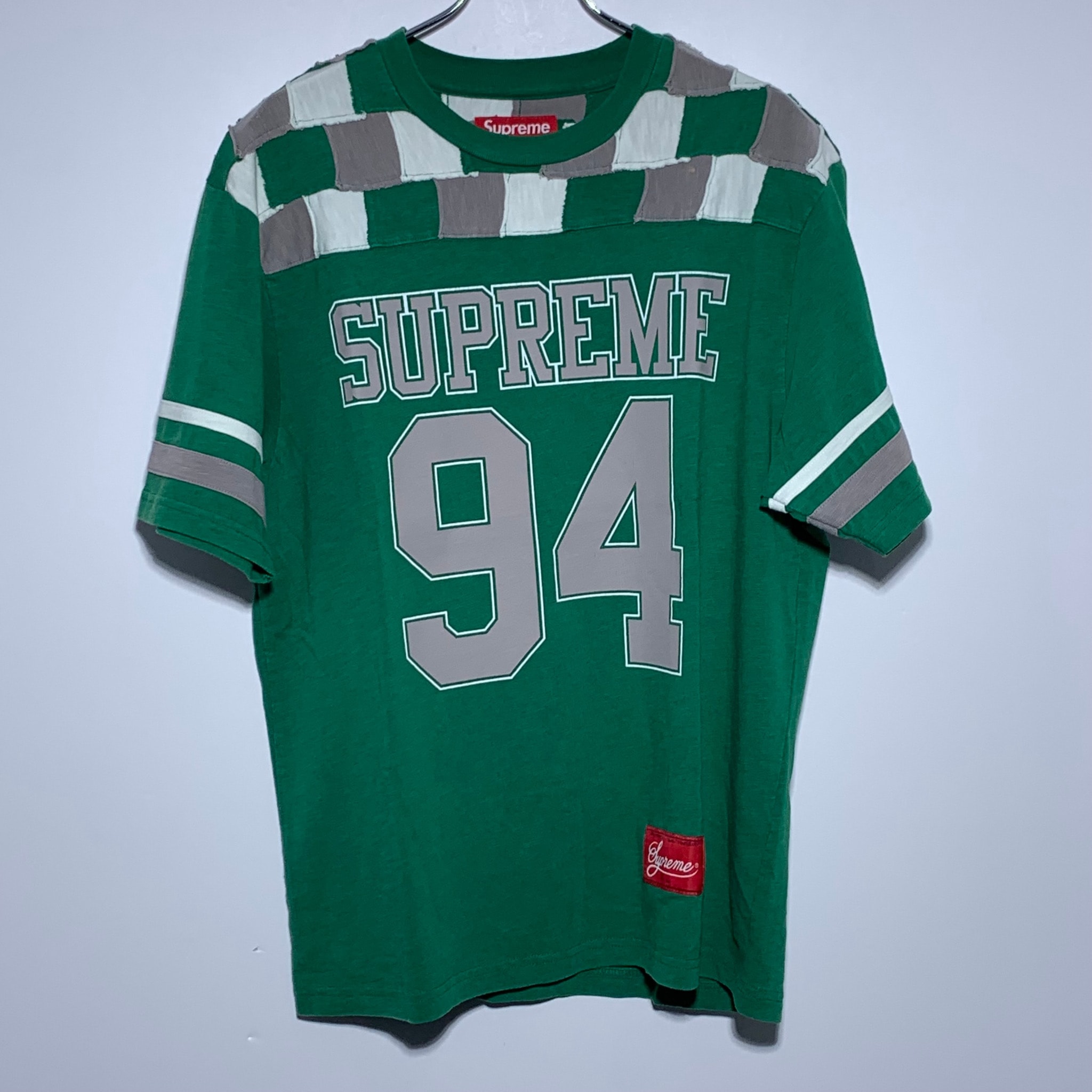 Supreme Patchwork Yoke Football Top "Green"