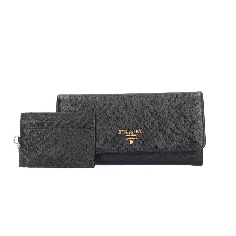 プラダ サフィアーノ 長財布 レザー 1MH132 レディース PRADA 中古