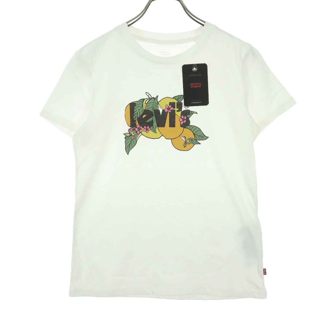 Levi's リーバイス プリント柄 半袖 Tシャツ XS アイボリー
