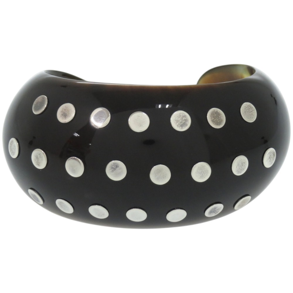 エルメス  スタッズ   シルバー925 バッファローホーン ブラ