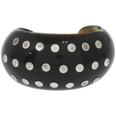 エルメス スタッズ シルバー925 バッファローホーン ブラ