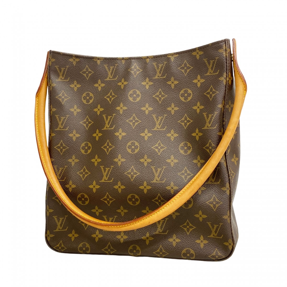 【6db1193-h】ルイヴィトン ショルダーバッグ モノグラム ルーピングGM M51145 ブラウン【中古】レディース