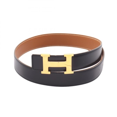 エルメス HERMES コンスタンス Hベルト リバーシブル ベルト 衣料品 レザー □A刻印(1997年製造) レディース ブラック系 / ブラウン系 【中古】
