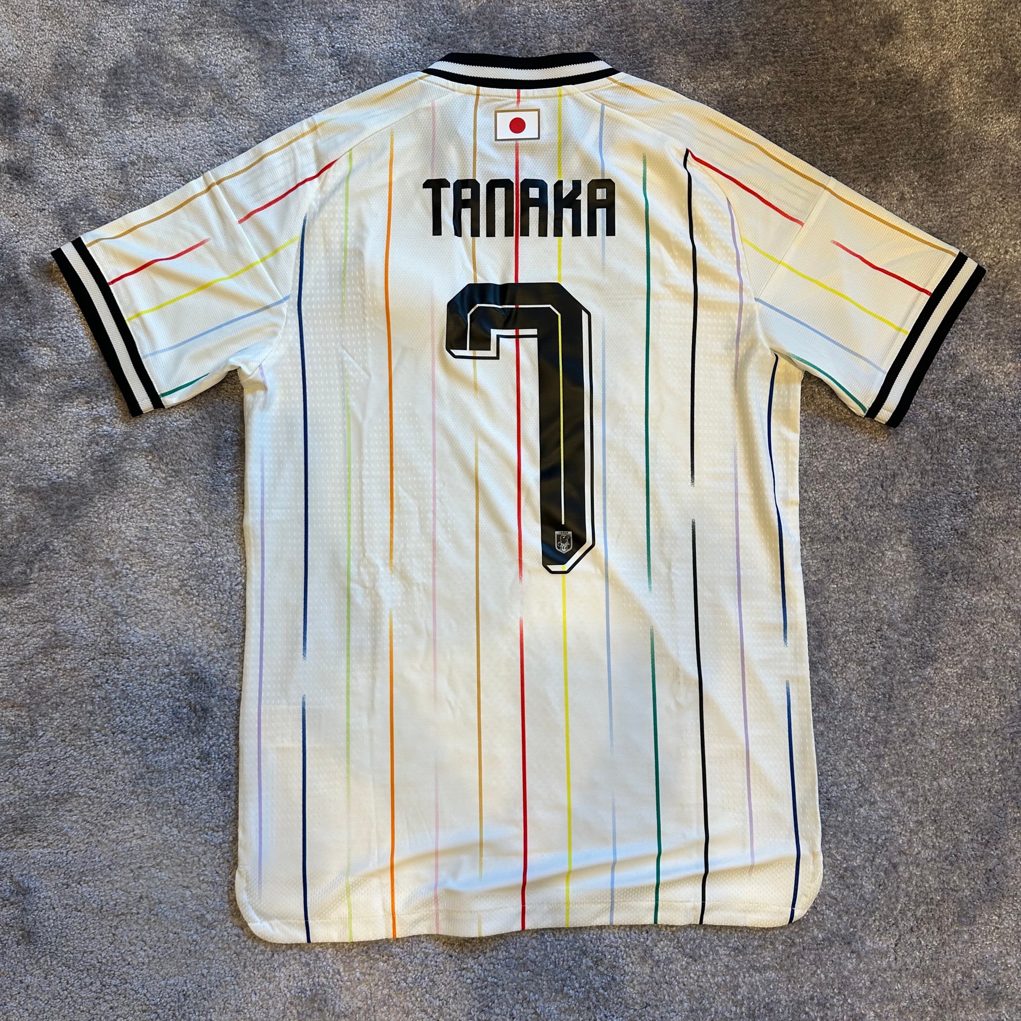 adidas Soccer Japan 2026 Away Authentic Jersey #17 Ao Tanaka "OffWhite/Black"