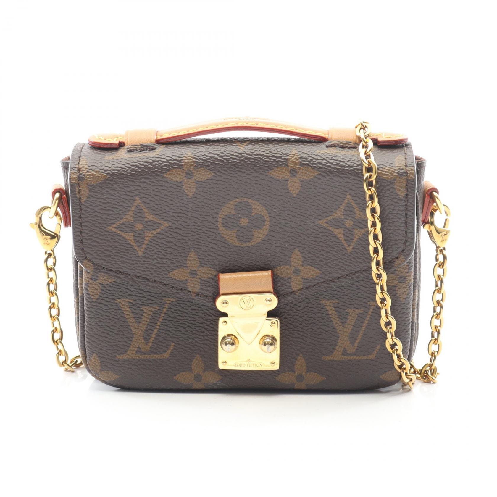 ルイ・ヴィトン LOUIS VUITTON ミクロ メティス モノグラム ハンドバッグ バッグ PVCコーティングキャンバス レザー モノグラム レディース ブラウン系 M81267 【中古】