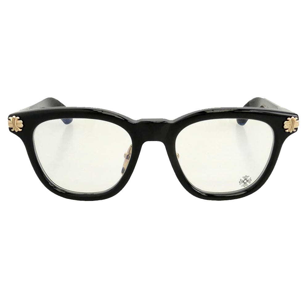 CHROME HEARTS クロムハーツ(原本無) SMOKE SHOW-A 52□21-153 眼鏡 サングラス アイウェア ブラック系【中古】