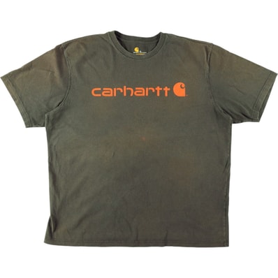 古着 カーハート Carhartt 半袖 ロゴTシャツ メンズXL相当/eaa622004
