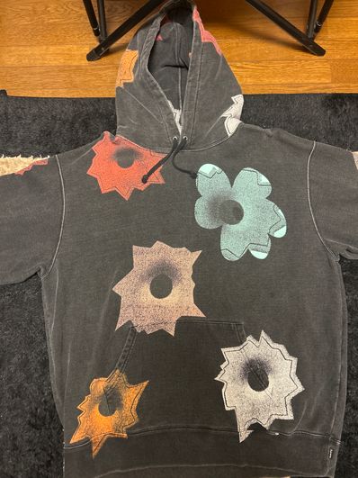 Supreme Nate Lowman Hooded Sweatshirt "Black"