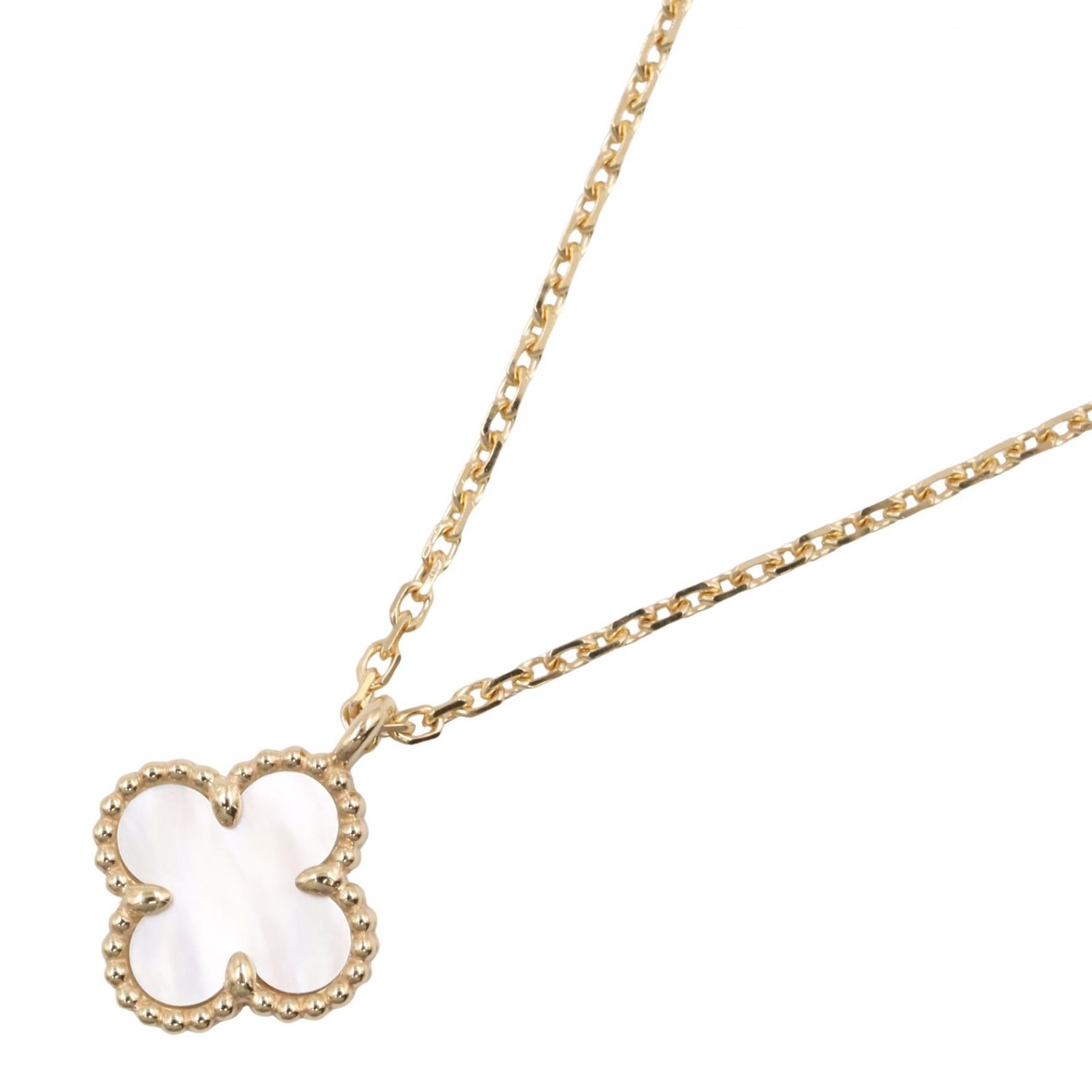ヴァンクリーフ&アーペル Van Cleef & Arpels スウィートアルハンブラ マザーオブパール ネックレス ネックレス ジュエリー K18(イエローゴールド) マザーオブパール レディース ゴールド系 / ホワイト系