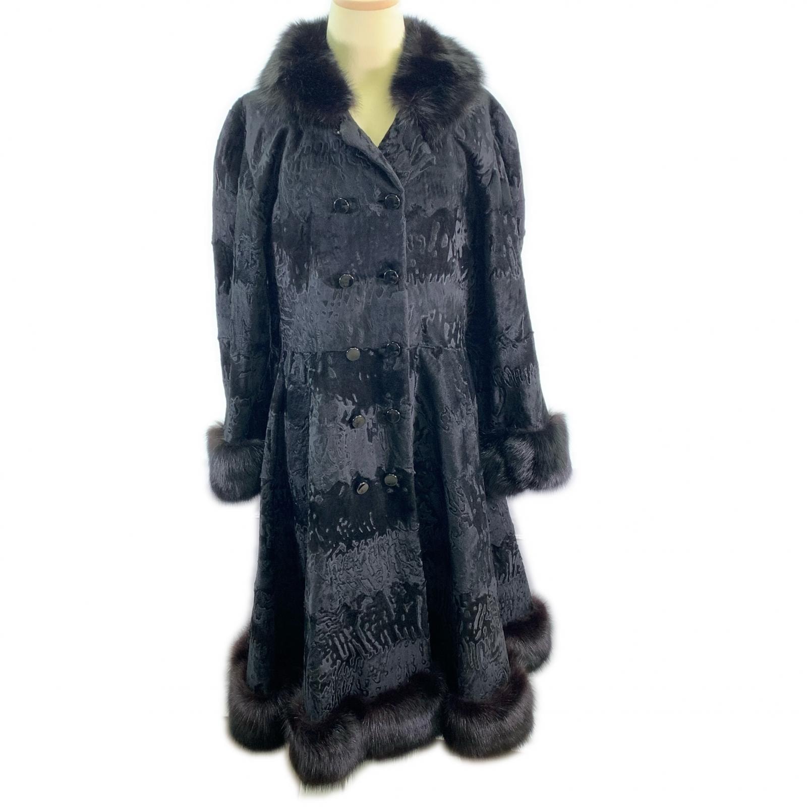 美品 Dior ディオール ロングコート ファーコート ファー  ブラック ミンク ファッション アウター レディース