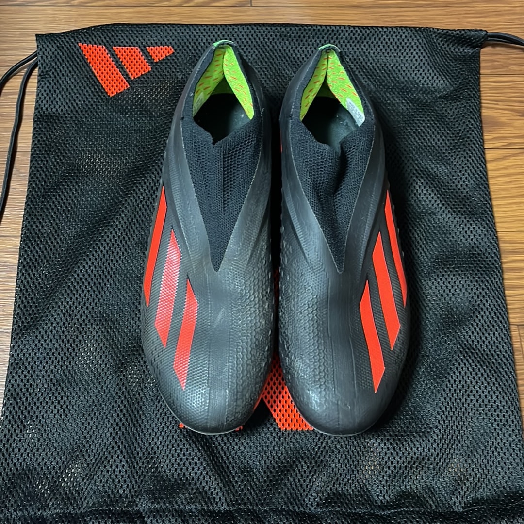 【トップモデル】adidas エックス ゴースト+ FG 26cm 紐なし 袋付き