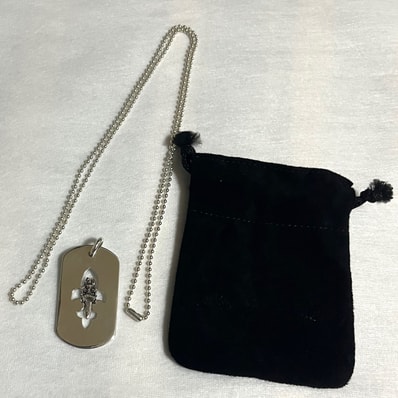 Chrome Hearts Dog Tag Fleur Dagger "Silver"