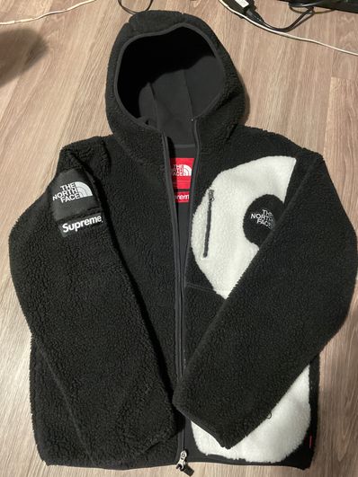 Supreme x The North Face S Logo Hooded Fleece Jacket "Black"