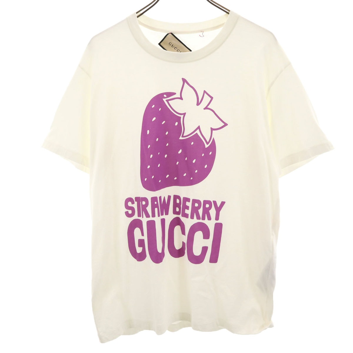 GUCCI グッチ イタリア製 ストロベリー 半袖 Tシャツ XS ホワイト