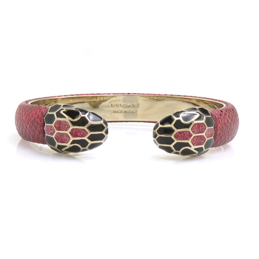 ブルガリ BVLGARI ブレスレット バングル セルペンティ メタル レッド ゴールド レディース【中古】 h32416c