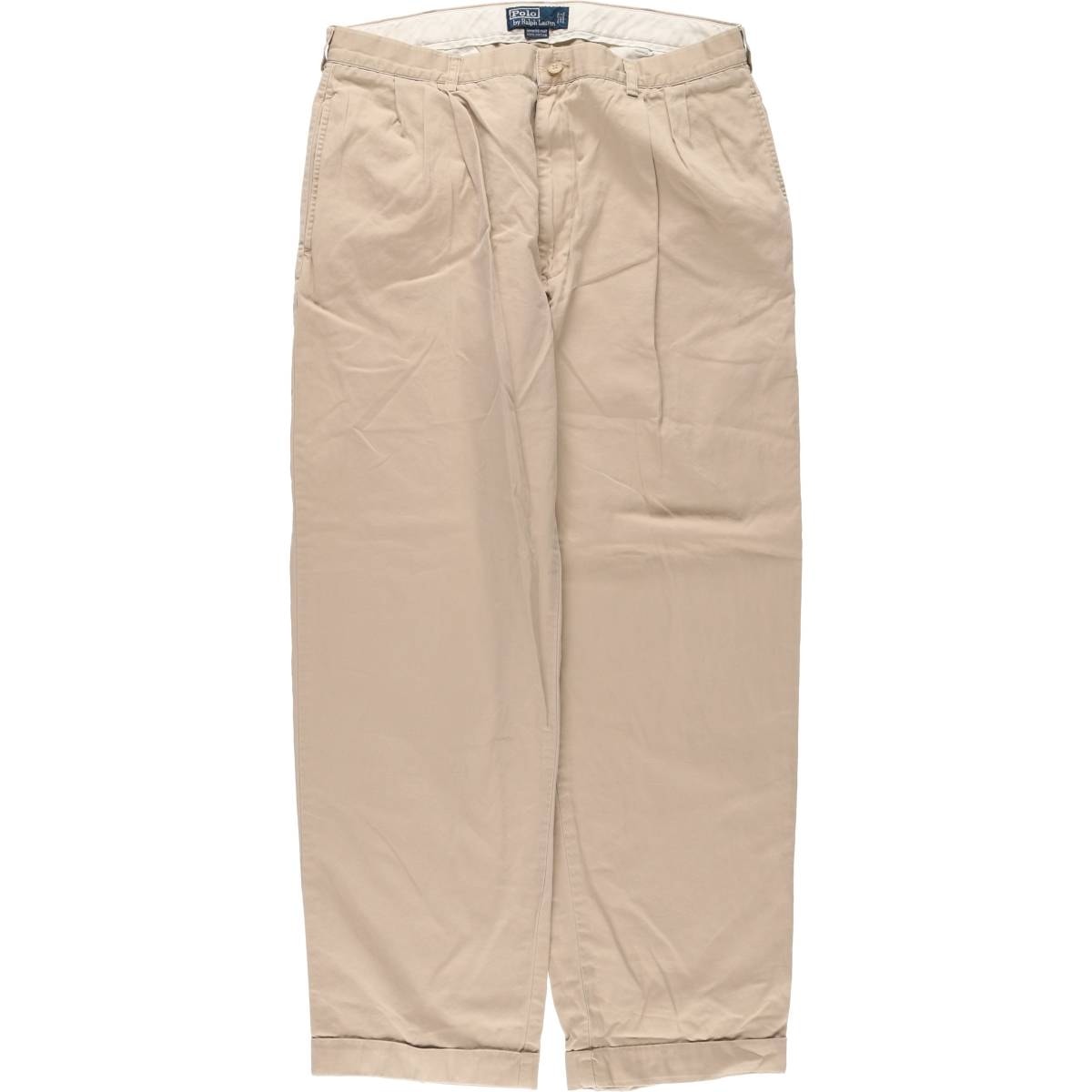 古着 ラルフローレン Ralph Lauren POLO by Ralph Lauren HAMMOND PANT ツータック チノパンツ メンズw36相当/eaa542824