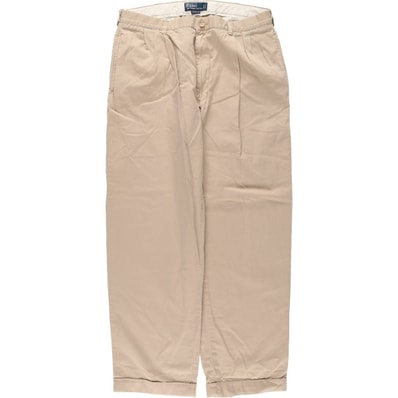 古着 ラルフローレン Ralph Lauren POLO by Ralph Lauren HAMMOND PANT ツータック チノパンツ メンズw36相当/eaa542824
