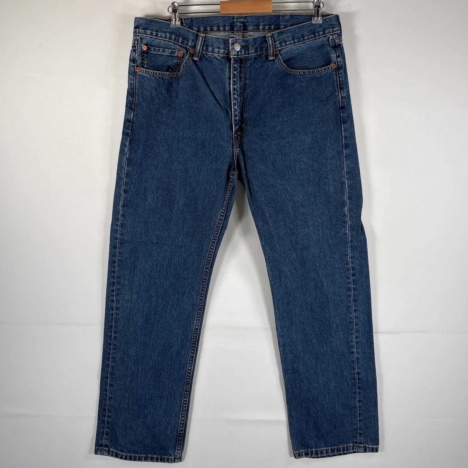 古着 リーバイス Levi's デニムパンツ 505 ブルーデニム ジーンズ ジーパン ストレート 大きいサイズ コインポケット w38 L32  ブルー メンズ