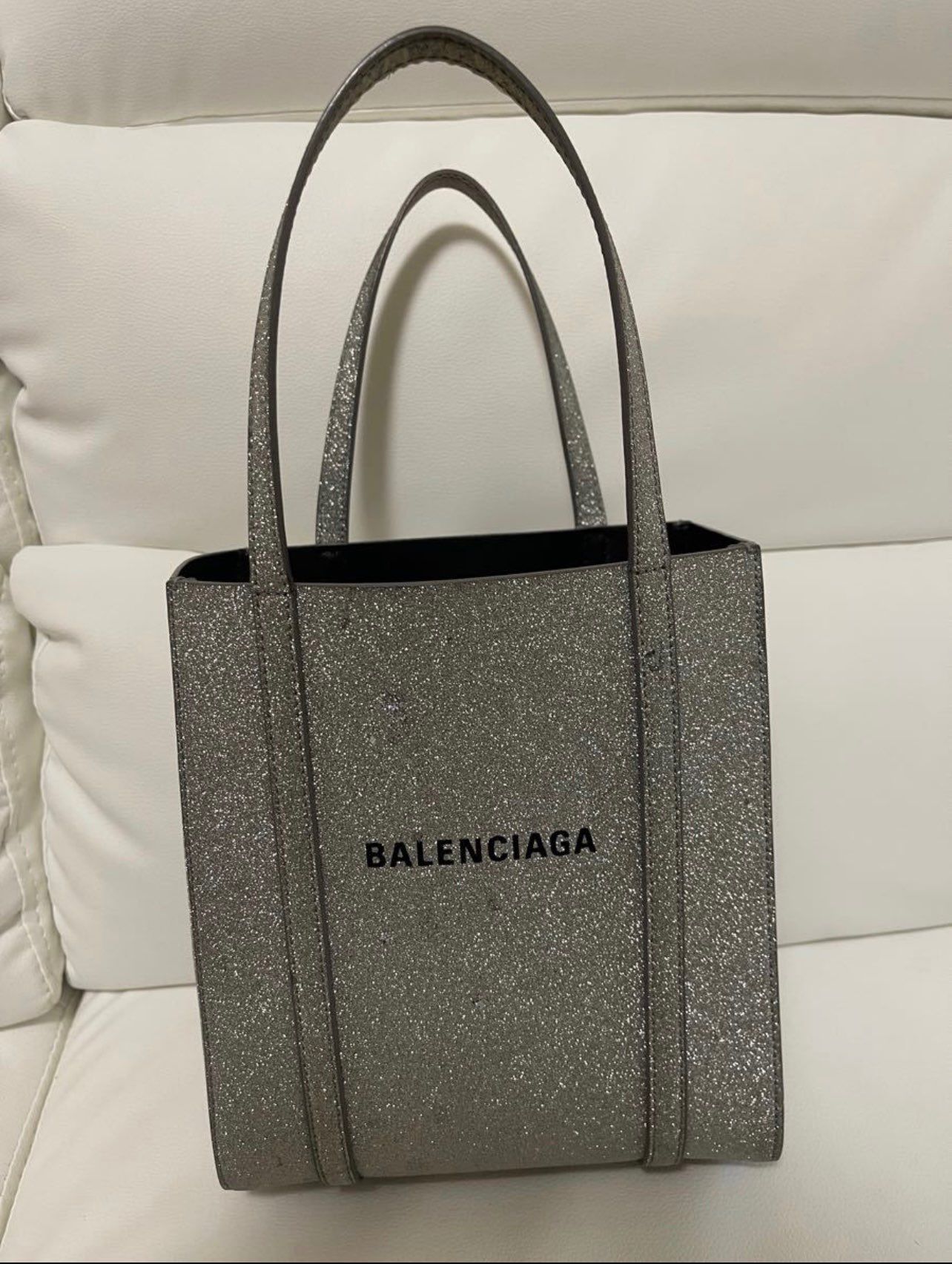 BALENCIAGA Everyday XXS Tote Bag "Silver"
