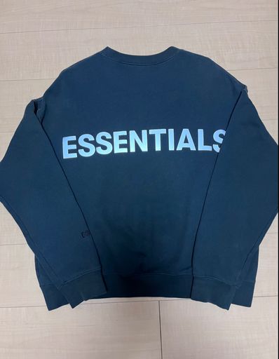 FEAR OF GOD ESSENTIALS 3M Logo Crewneck Sweatshirt "Black"