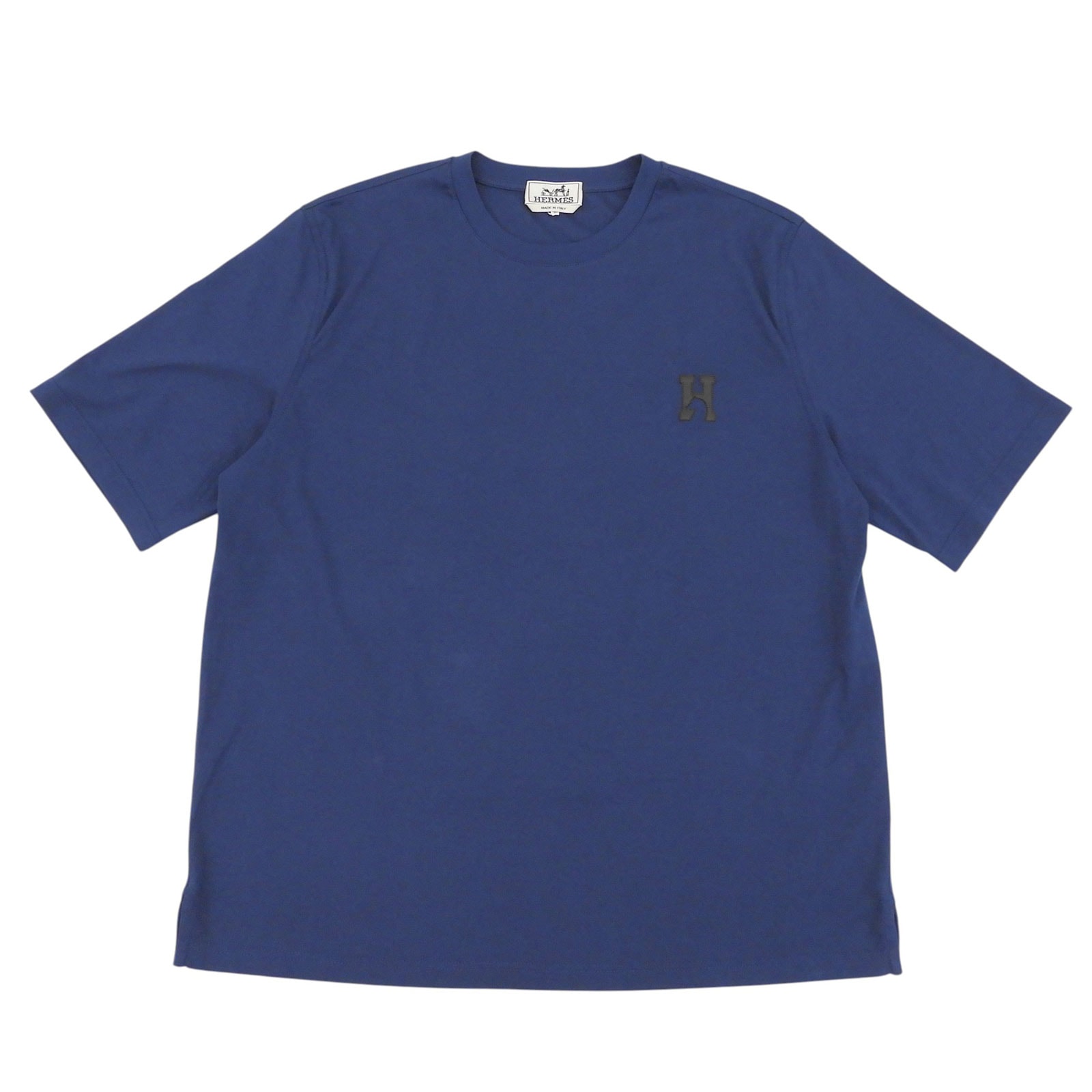 未使用品 エルメス 半袖Tシャツ ネイビー メンズ L H657800HA60