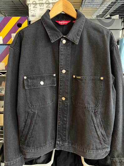Supreme Denim Chore Trucker Jacket "Black"