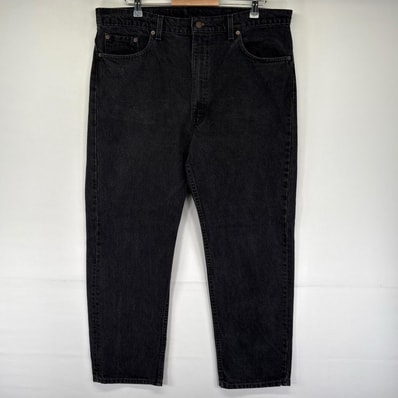 古着 90's/90年代 リーバイス Levi's USA製 デニム パンツ Gパン 5ポケット 大きいサイズ 505 W40 L30 ブラック系 メンズ