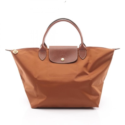 ロンシャン Longchamp ル プリアージュ オリジナル M トップハンドルバッグ ハンドバッグ バッグ キャンバス レザー レディース ブラウン系 L1623089504 【新品】
