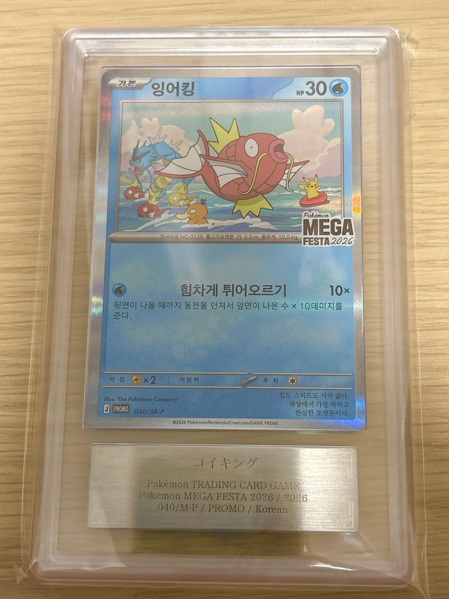 コイキング プロモ [040/M-P]【韓国語版】(プロモーションカード「ポケモン メガフェスタ2026 プロモカードパック」)