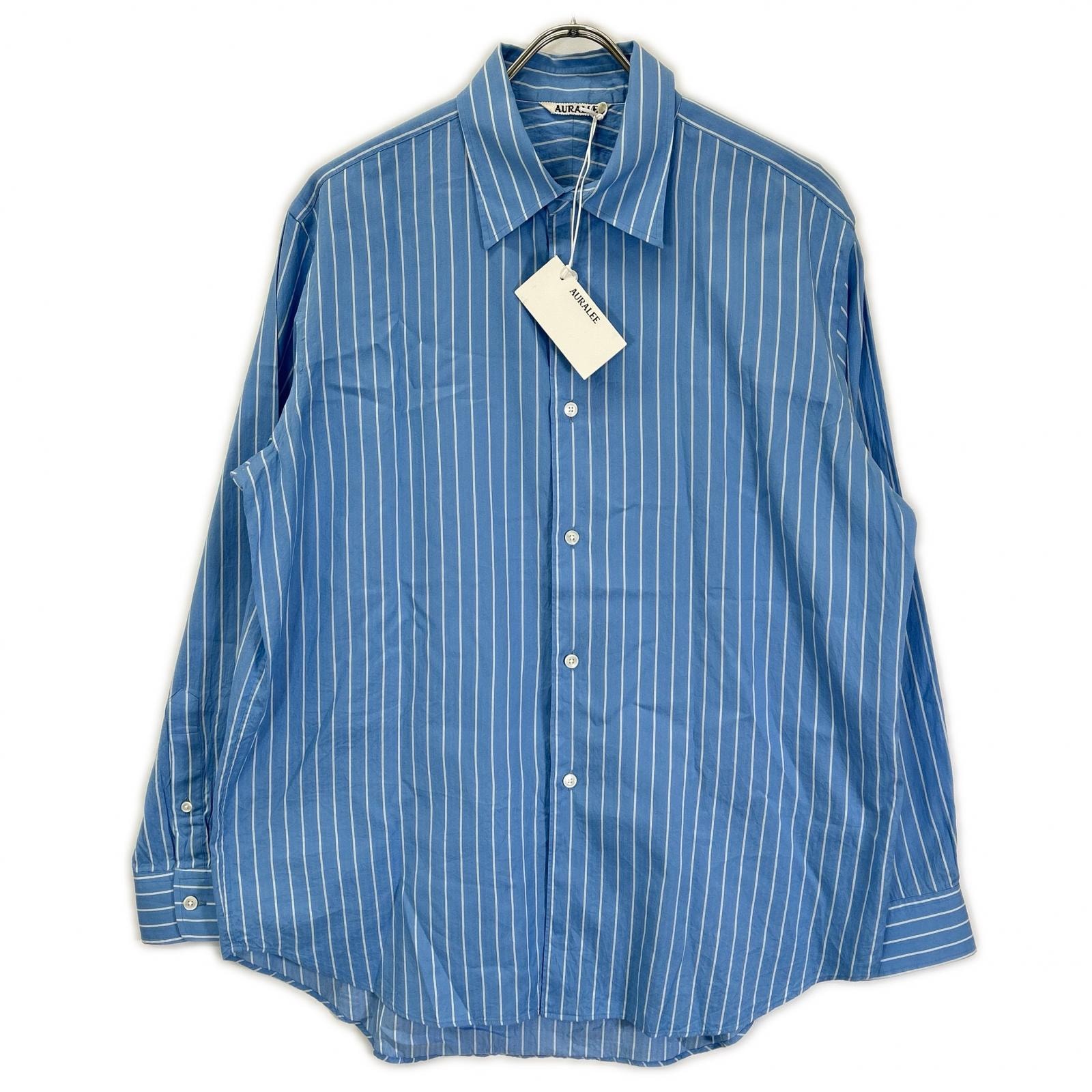 オーラリー A26SS01CS COTTON SILK STRIPE SHIRT 3