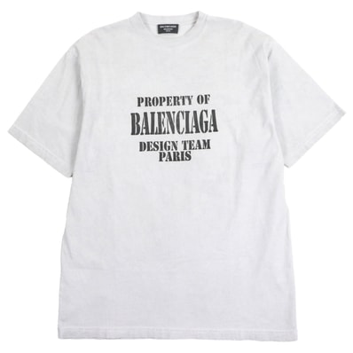 美品 バレンシアガ 半袖Tシャツ グレー メンズ XS 641675