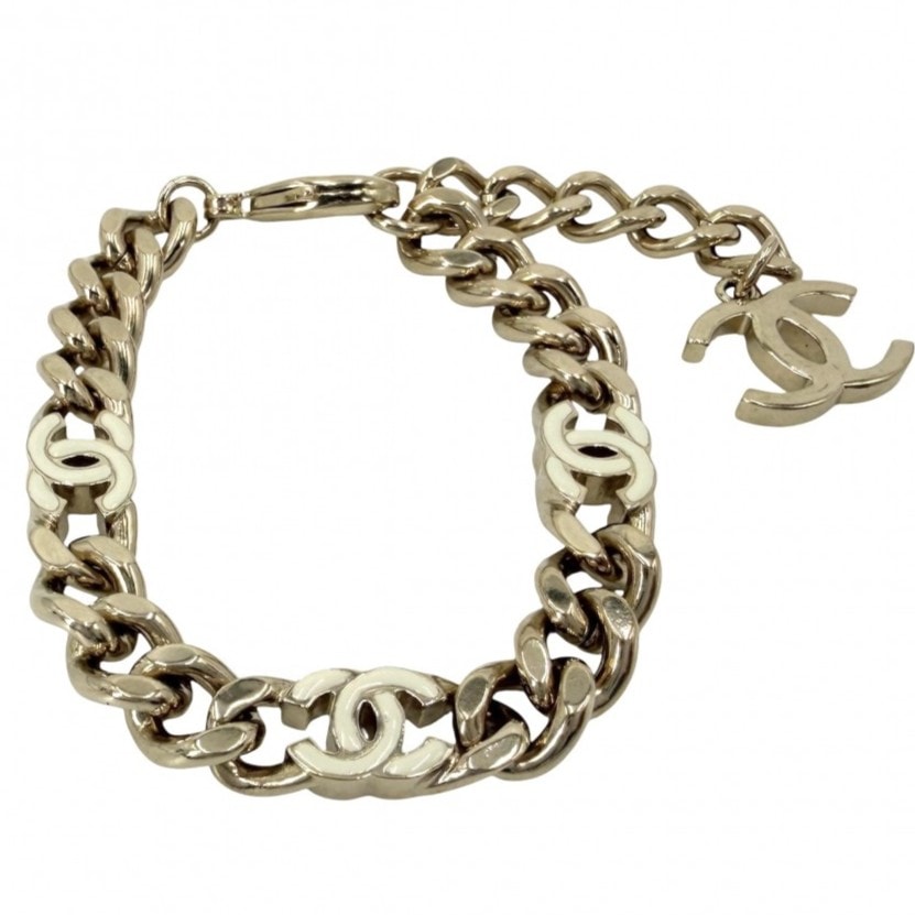 CHANEL シャネル ブレスレット チェーン ココマーク アジャスター付き GP    B22S レディース 約31.3g 2022年【中古品】