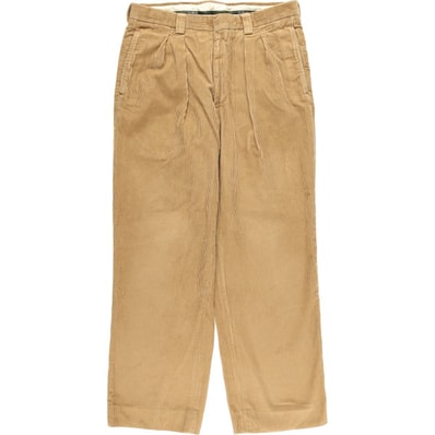 古着 エルエルビーン L.L.Bean ツータック コーデュロイパンツ メンズw32相当/eaa612894
