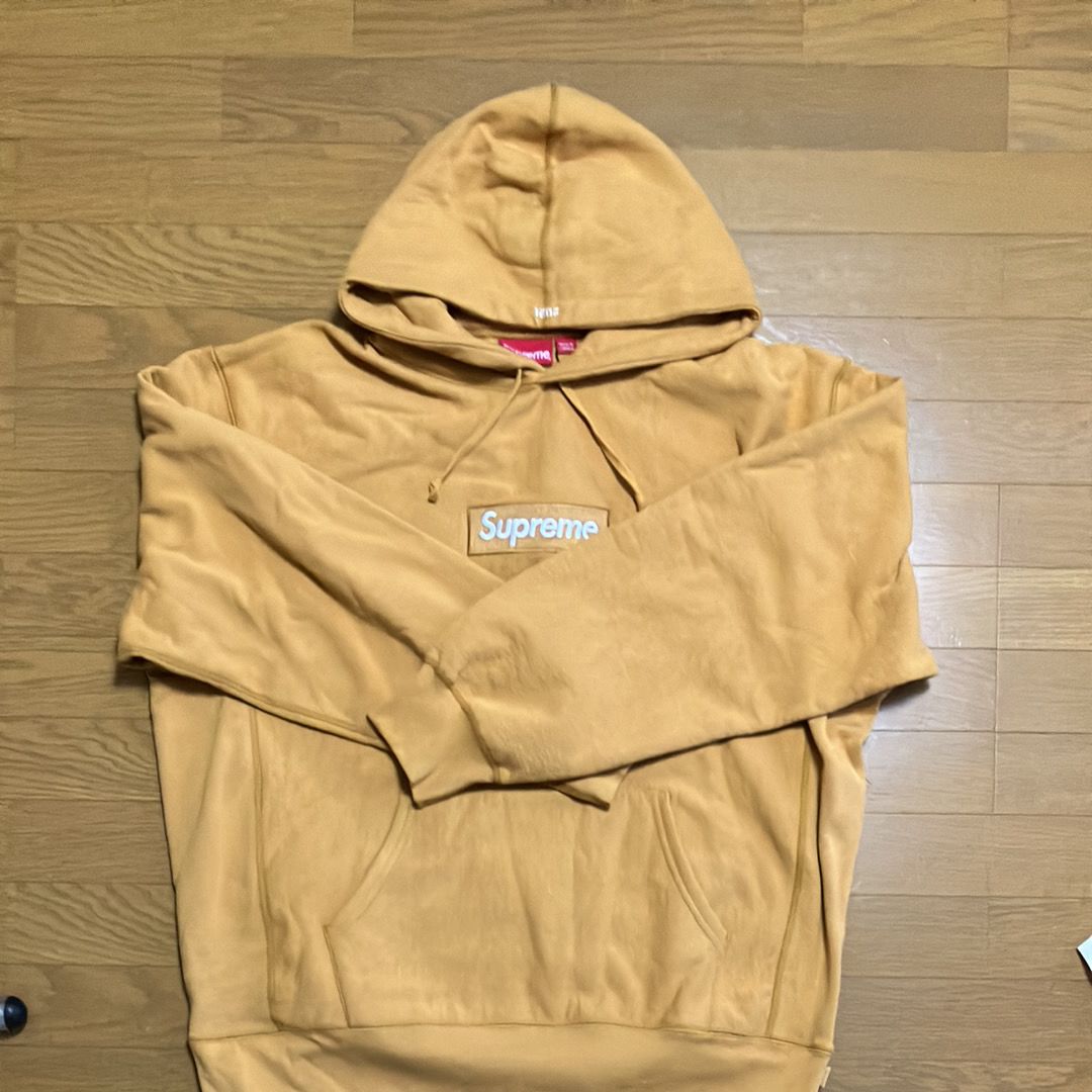 Supreme Box Logo Hooded Sweatshirt "Light Mustard" (21FW)