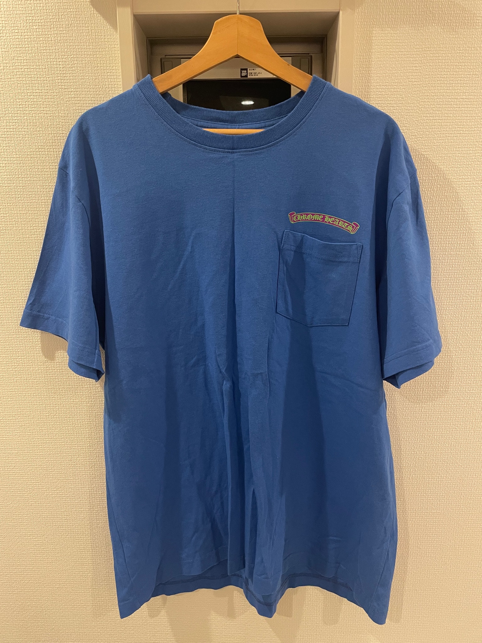 Chrome Hearts Scroll Label Logo T-Shirt "Blue"