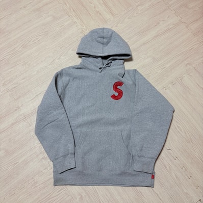 Supreme S Logo Hooded Sweatshirt "Heather Grey" (20FW)