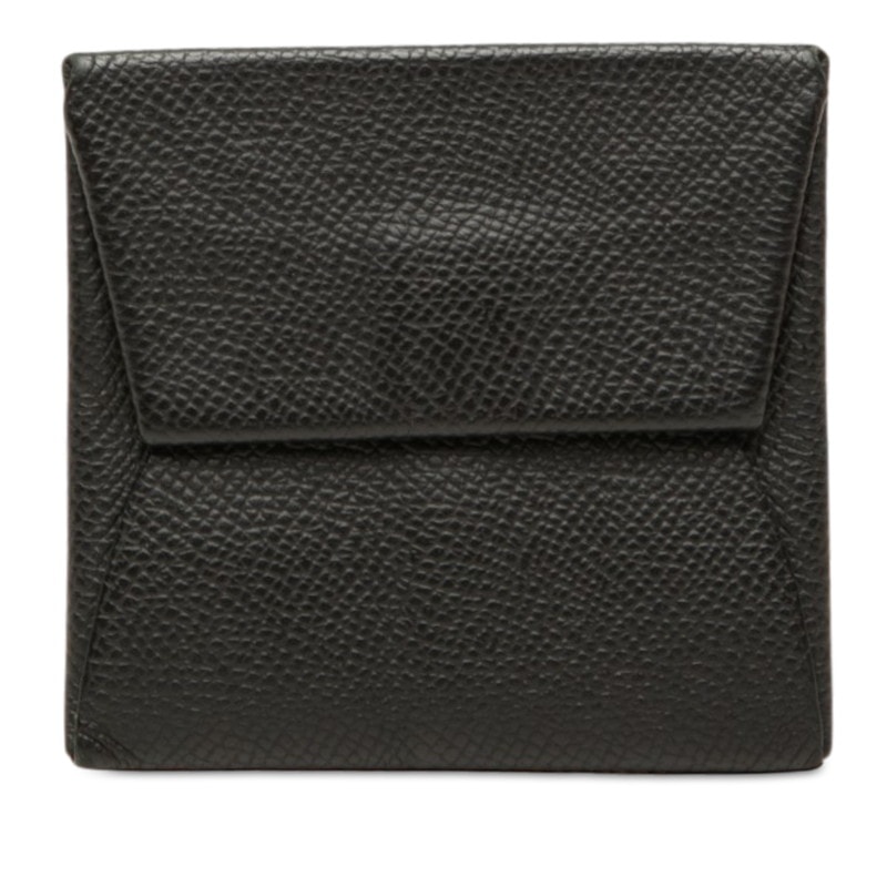 エルメス バスティア コインケース 小銭入れ ノワール ブラック ヴォーエプソン レディース HERMES 中古
