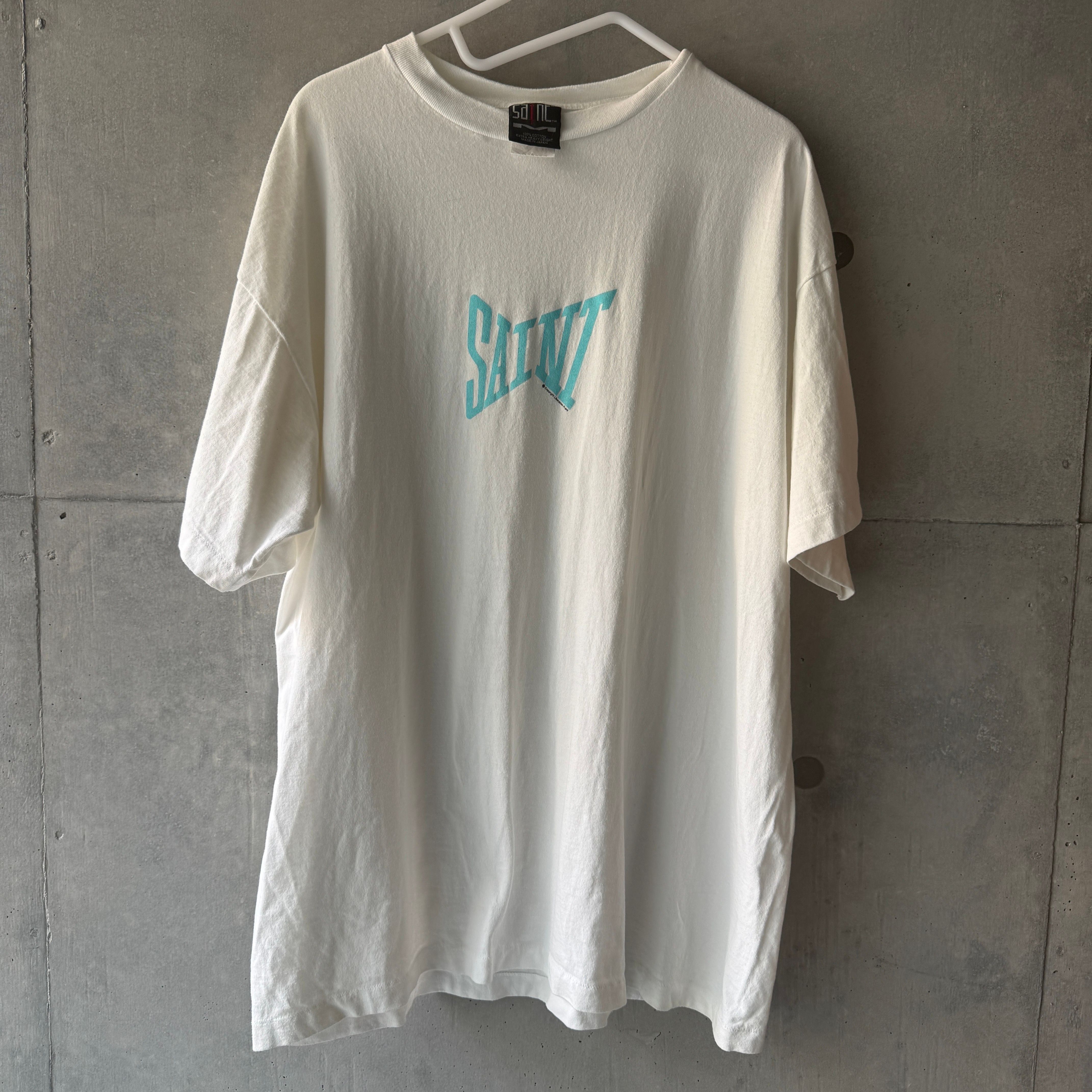 SAINT Mxxxxxx 24SS SS Tee / Ribon Saint "White/Blue"