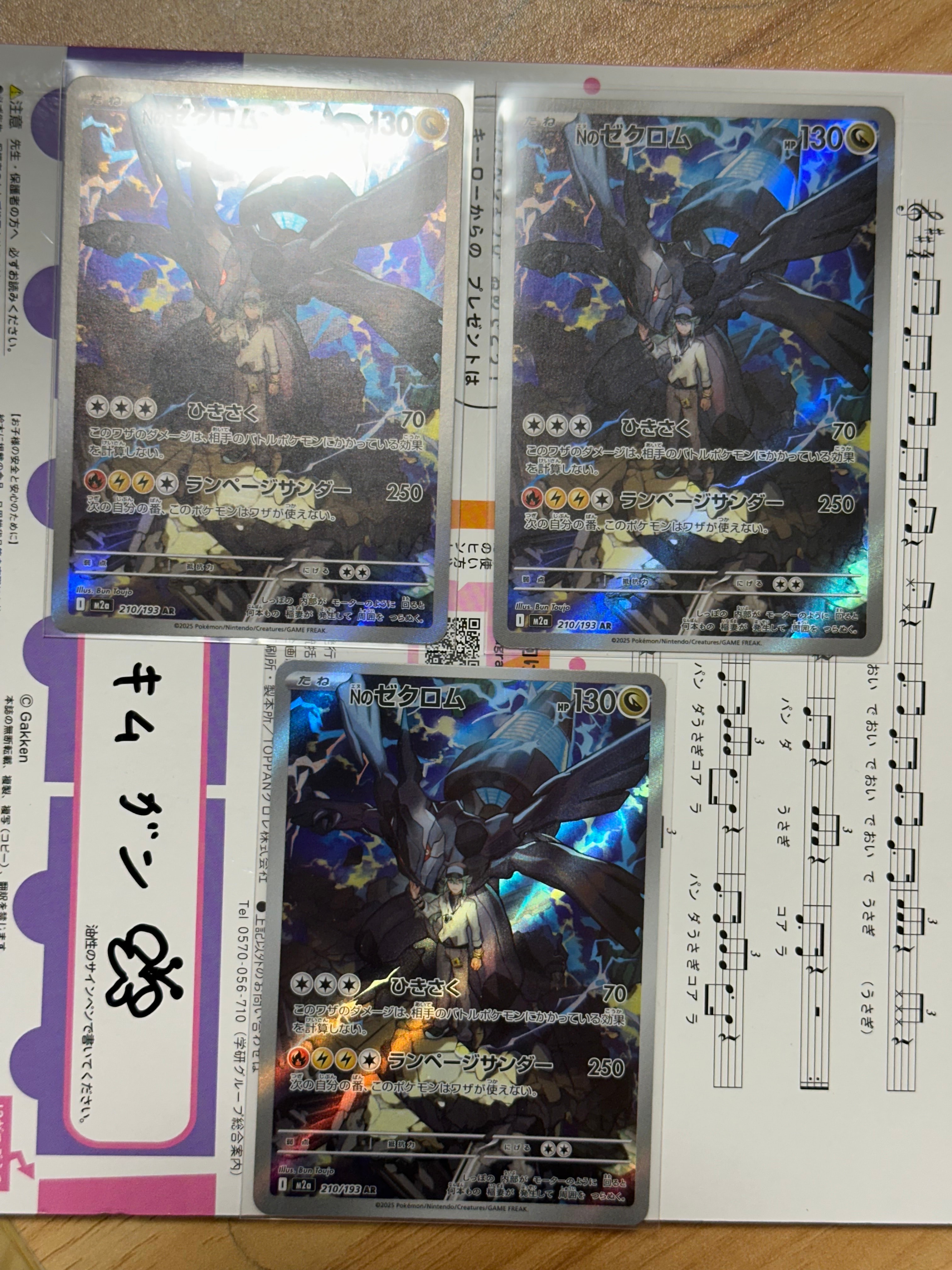 Nのゼクロム AR [M2a 210/193](ハイクラスパック「MEGAドリームex」)