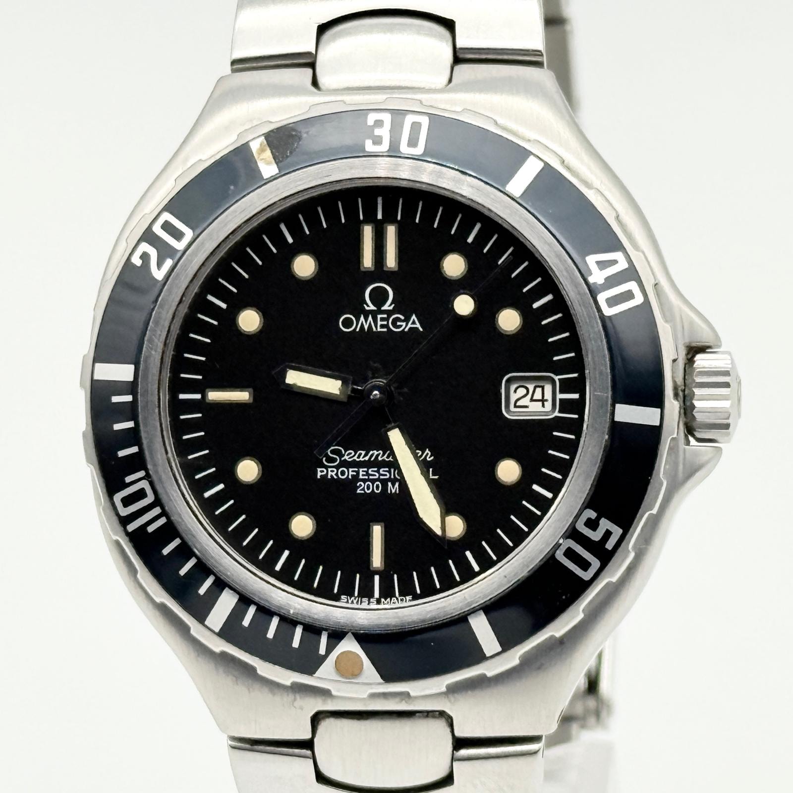 OMEGA オメガ SEAMASTER シーマスター プロフェッショナル 200M 2850.50 ブラック QZ メンズ 腕時計 稼働品