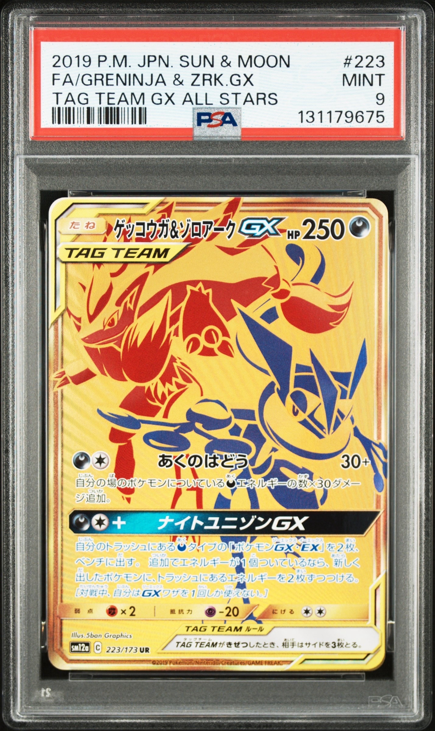 ゲッコウガ&ゾロアークGX UR[SM12a 223/173](ハイクラスパック「TAG