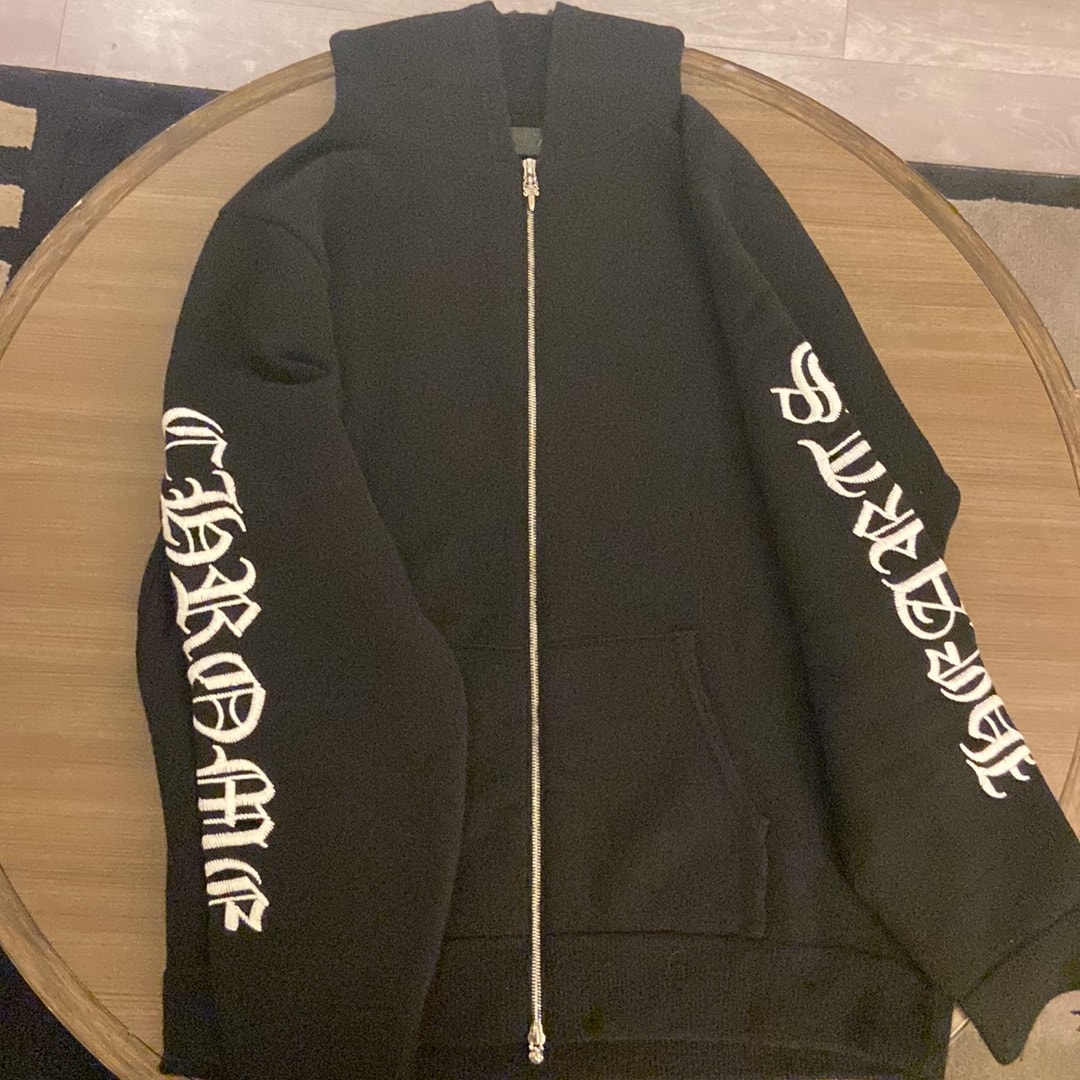 クロムハーツ Chrome Hearts Life Sentence Cashmere zip up hoodie