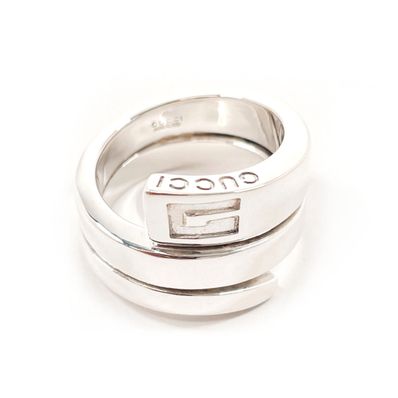 グッチ リング・指輪 Gロゴ スネーク シルバー