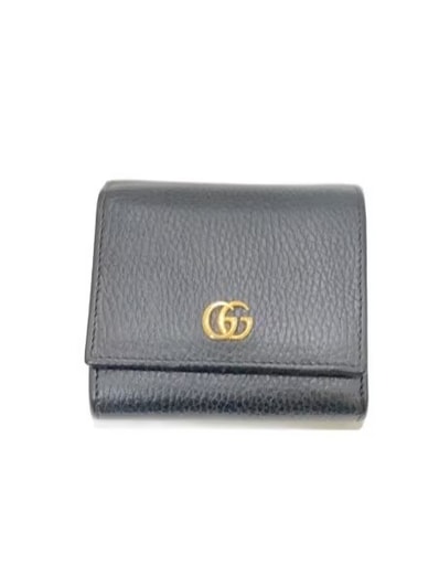 GUCCI GG Marmont Leather Wallet "Black"