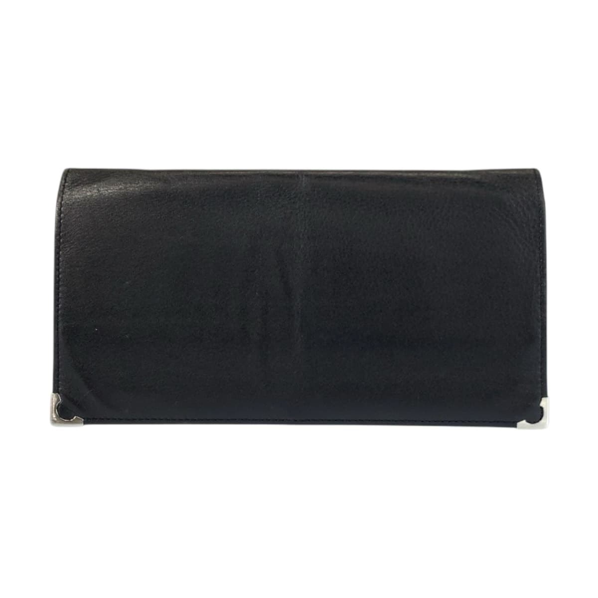 CARTIER カルティエ マストライン ブラック 黒 ボールド シルバー金具 レザー 長財布 ロングウォレット 600175 【中古】