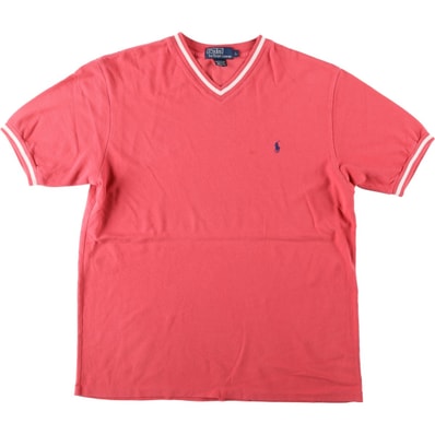 古着 ラルフローレン Ralph Lauren POLO by Ralph Lauren 半袖VネックTシャツ メンズL相当/eaa622033
