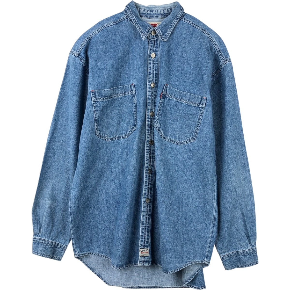 古着 リーバイス Levi's RED TAB 長袖 デニムシャツ メンズL相当/eaa666518