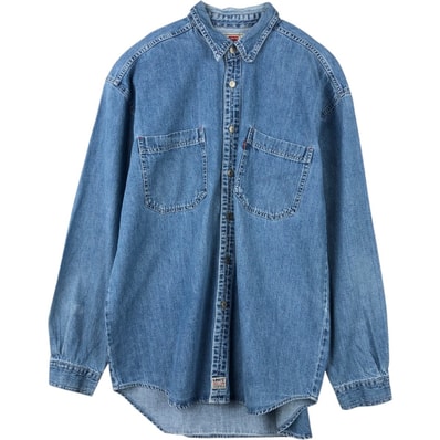 古着 リーバイス Levi's RED TAB 長袖 デニムシャツ メンズL相当/eaa666518